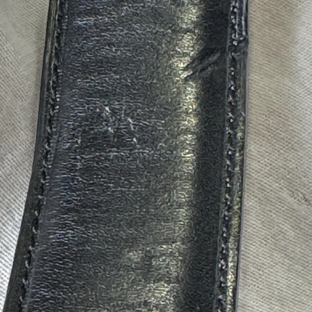 Men’s Reversible Leather Dress Belts Lot of 2 Black Brown Silver Buckle 34-36